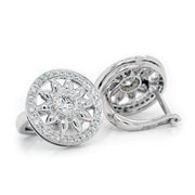 Diamond Flower Studs in White Gold - ForeverJewels Design Studio 8