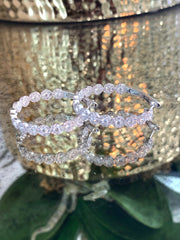 Diamond Halo Hoop Earrings - ForeverJewels Design Studio 8