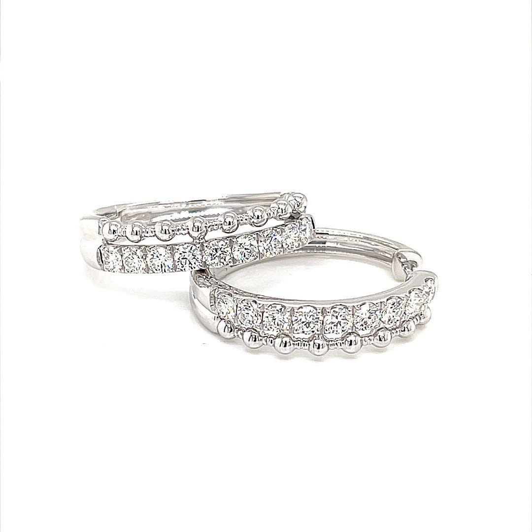 Diamond Hoop Earrings - ForeverJewels Design Studio 8