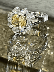 Elegant Yellow Sapphire Diamond Ring - ForeverJewels Design Studio 8