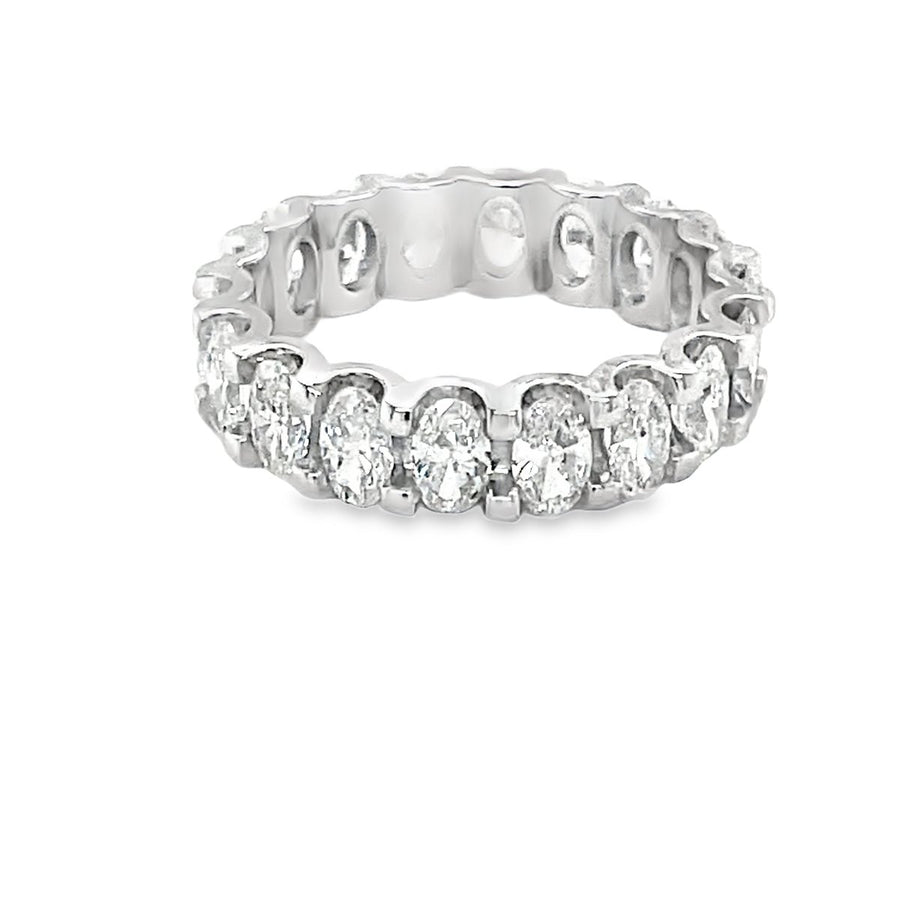 Eternity lab oval 3.17ct Diamond Ring - ForeverJewels Design Studio 8