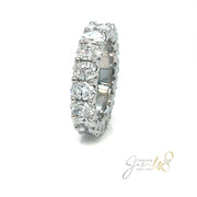 Eternity oval lab Diamonds Ring - ForeverJewels Design Studio 8