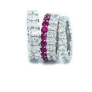 Eternity oval lab Diamonds Ring - ForeverJewels Design Studio 8