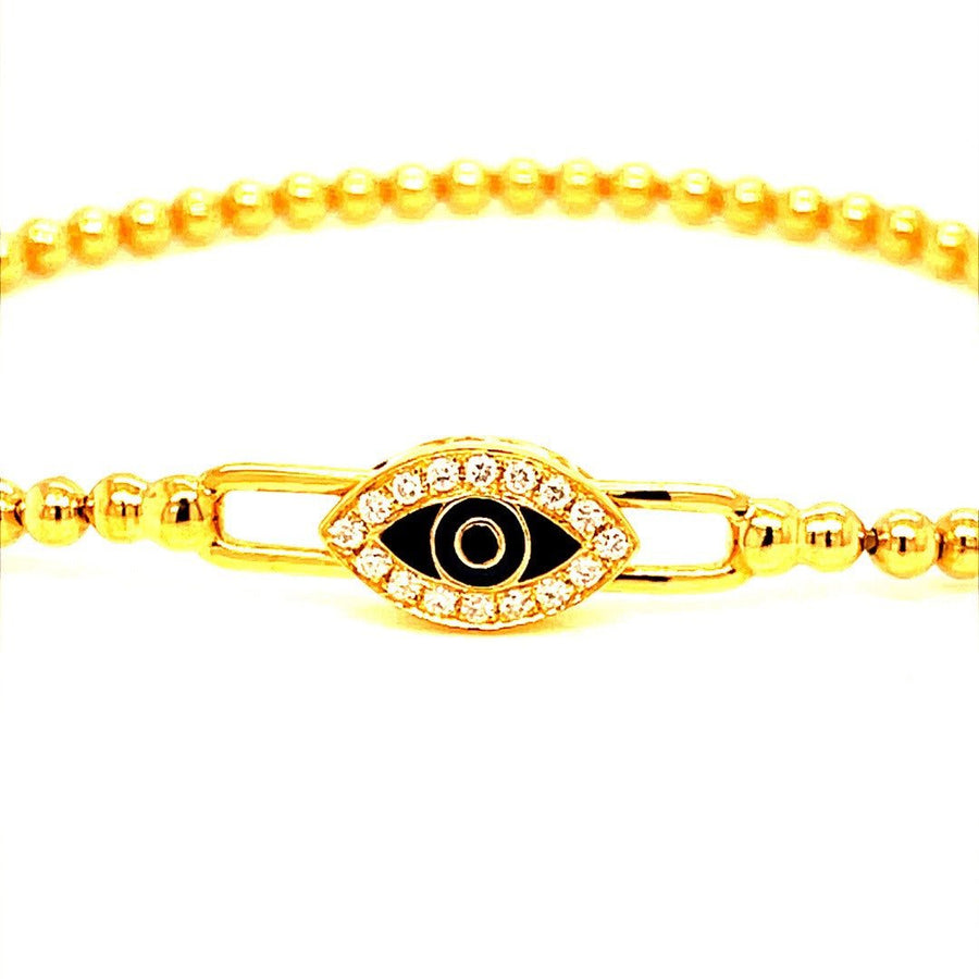 Evil eye Diamond and gold Bracelet - ForeverJewels Design Studio 8