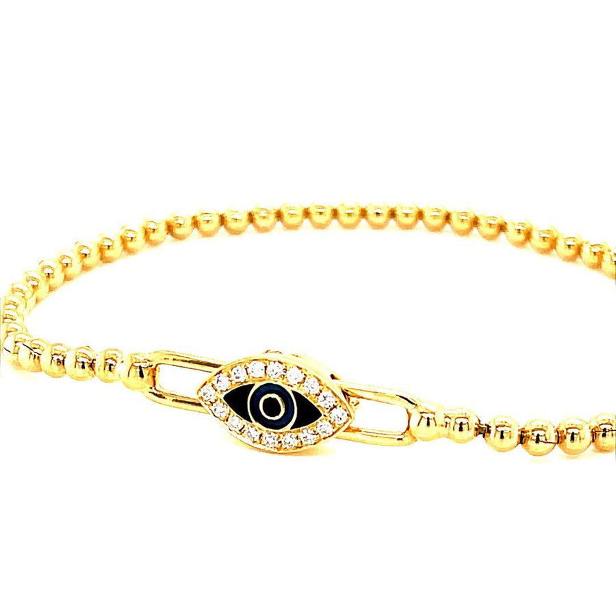 Evil eye Diamond and gold Bracelet - ForeverJewels Design Studio 8