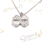 Four leaf clover diamond pendant - ForeverJewels Design Studio 8