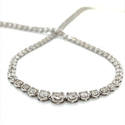 Graduated Diamond Tennis Necklace - ForeverJewels Design Studio 8