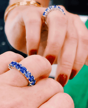 Half Eternity Tanzanite Ring - ForeverJewels Design Studio 8