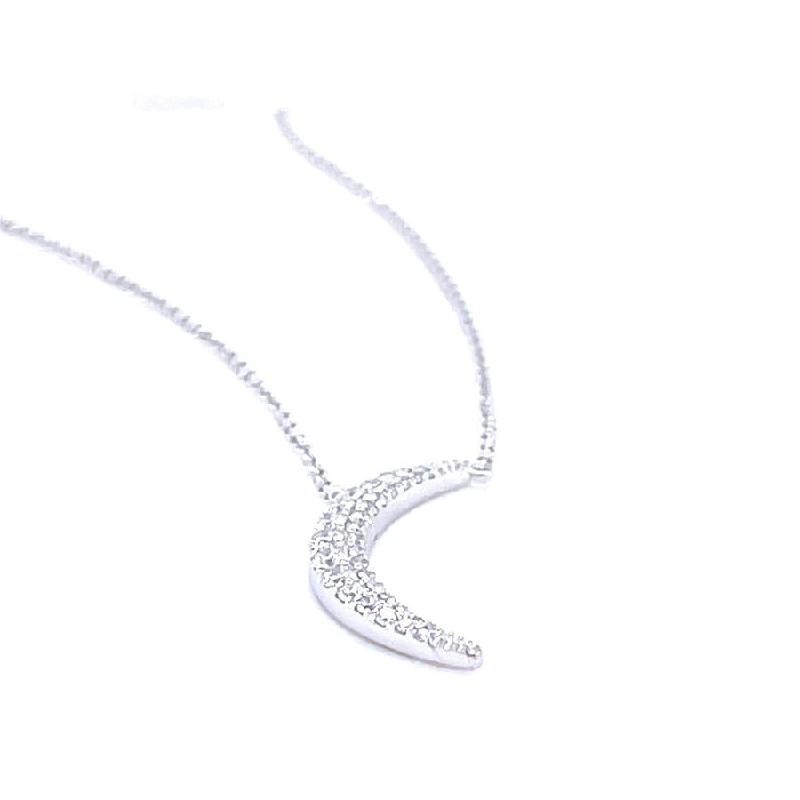 Half Moon Diamond Pendant - ForeverJewels Design Studio 8