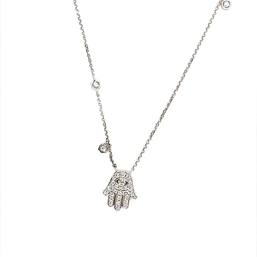 Hamsa Diamond Necklace - ForeverJewels Design Studio 8