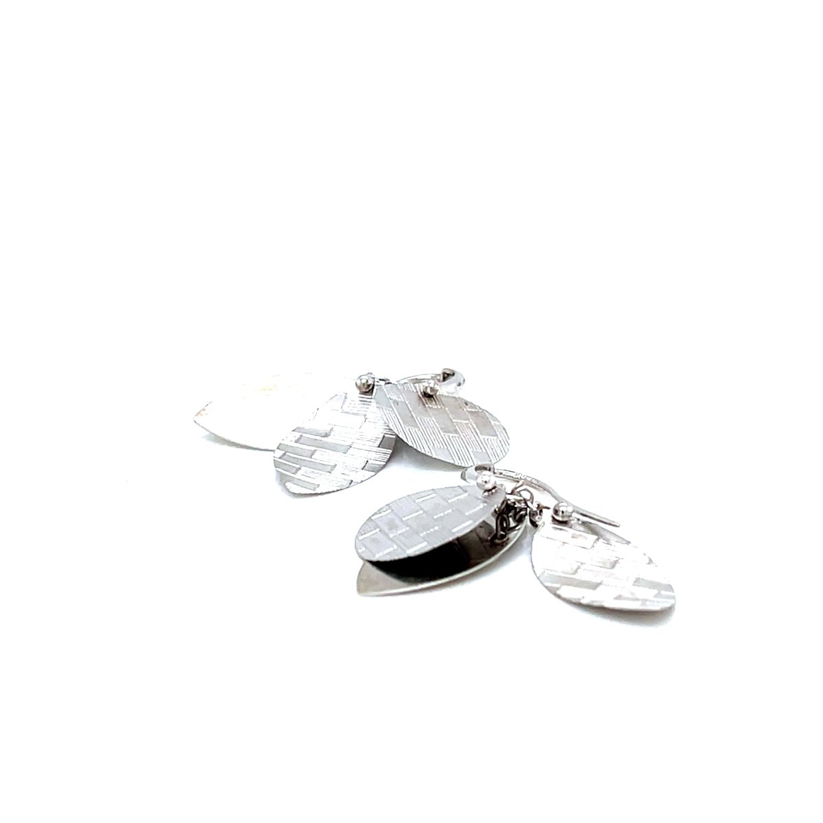 Leaf white gold Earrings - ForeverJewels Design Studio 8
