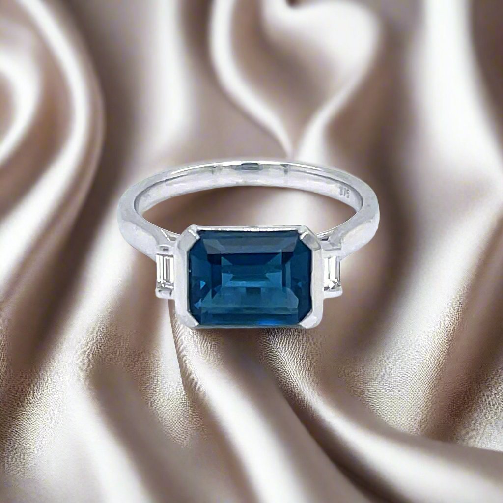 London blue topaz Trilogy ring - ForeverJewels Design Studio 8