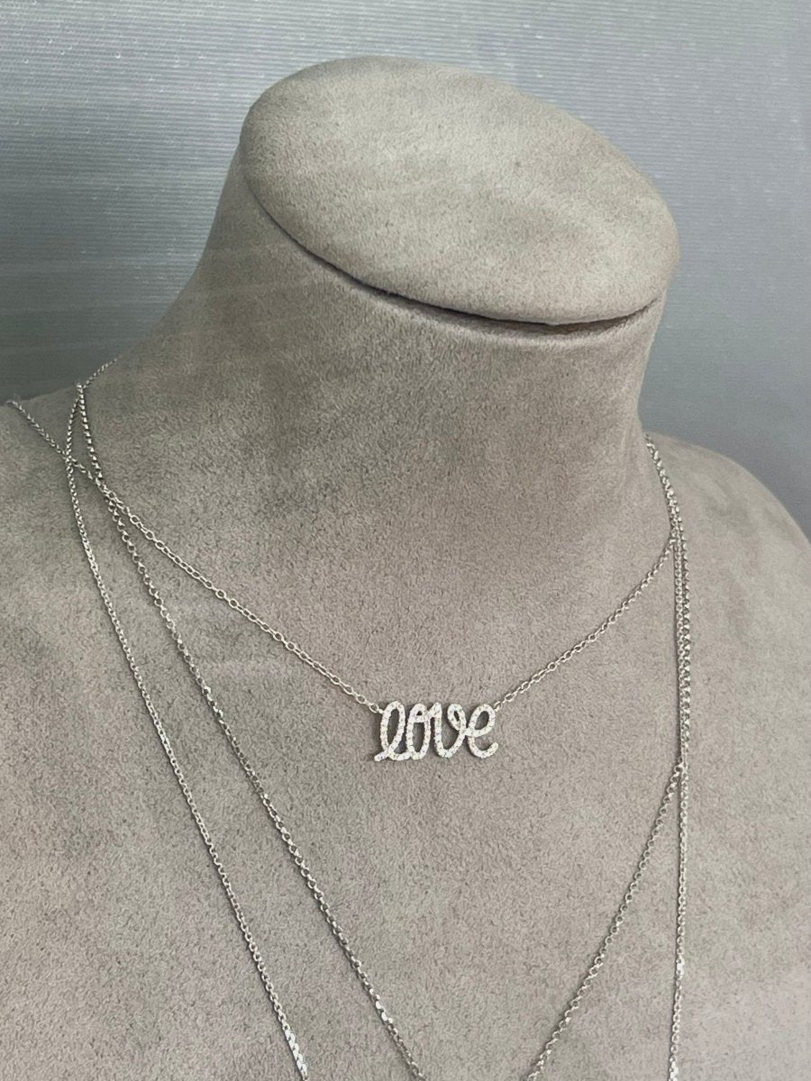 Love Diamond letter necklace - ForeverJewels Design Studio 8