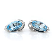 Marquise Aquamarine Studs - ForeverJewels Design Studio 8