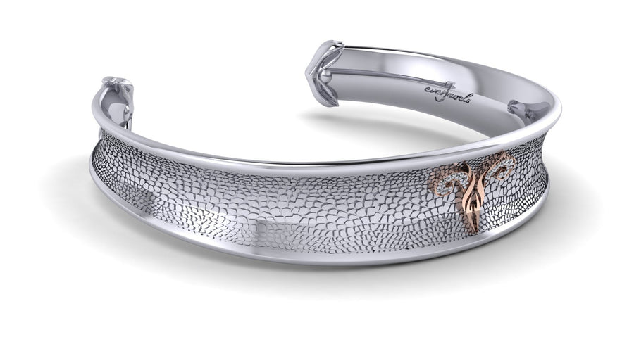 Men's White Gold Zodiac Bangle - ForeverJewels Design Studio 8