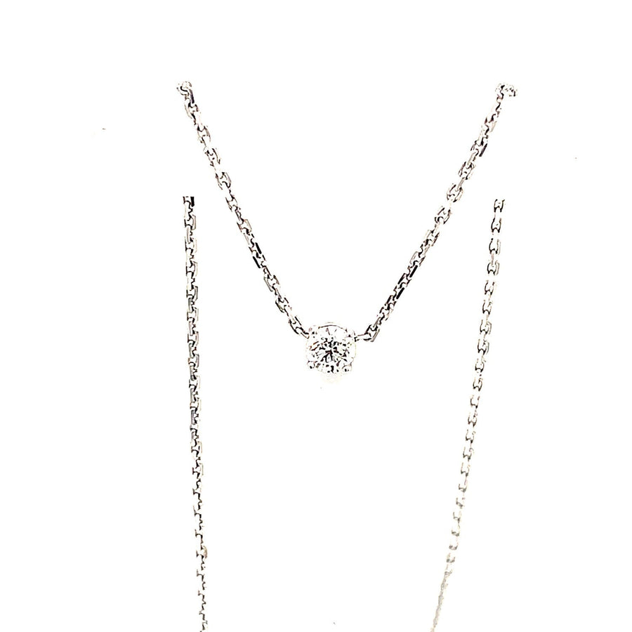 Minimalist Elegant Single Diamond Necklace - ForeverJewels Design Studio 8