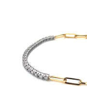 Paperclip Lab Diamond Tennis bracelet - ForeverJewels Design Studio 8