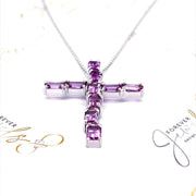 Pink Sapphire Cross - ForeverJewels Design Studio 8