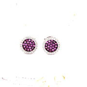 Pink Sapphire Diamond Studs - ForeverJewels Design Studio 8