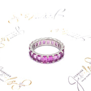 Pink Sapphire Eternity Ring - ForeverJewels Design Studio 8