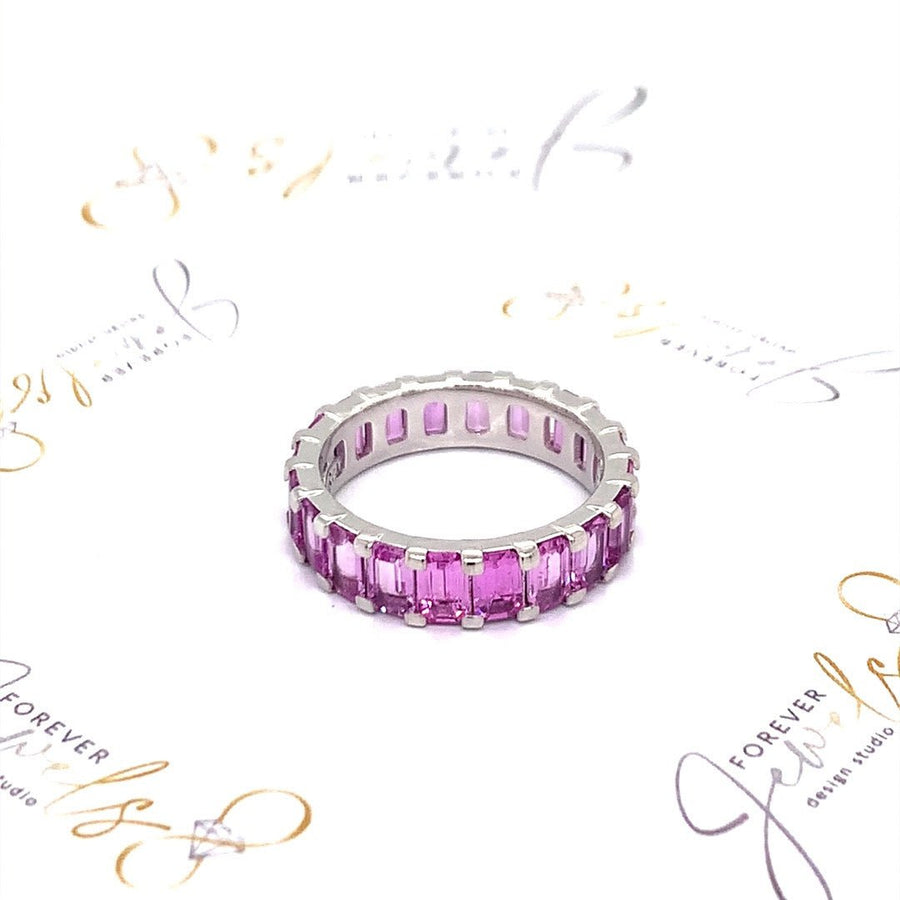 Pink Sapphire Eternity Ring - ForeverJewels Design Studio 8