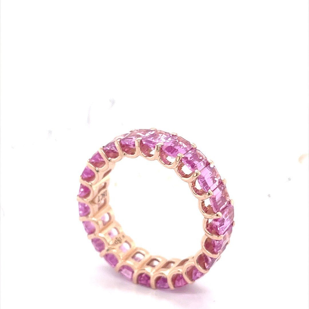 Pink Sapphire Eternity Ring - ForeverJewels Design Studio 8