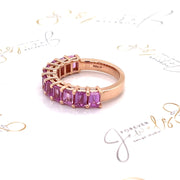 Pink Sapphire Rose Gold Ring - ForeverJewels Design Studio 8