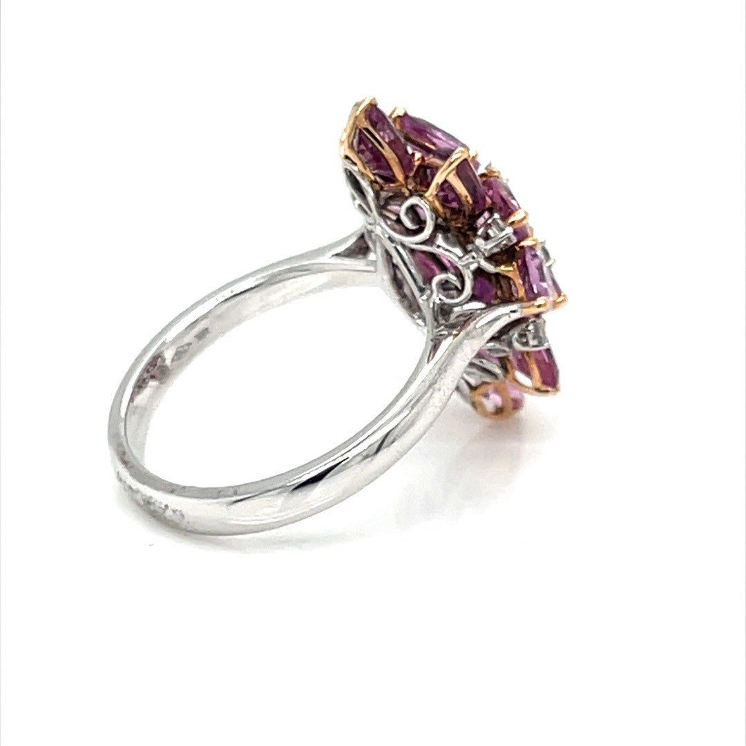 Pink Sapphires and Diamond Ring - ForeverJewels Design Studio 8