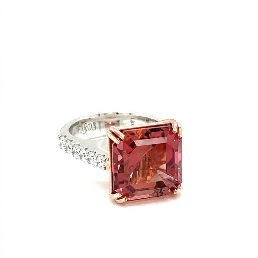 Pink Tourmaline and Diamond Ring - ForeverJewels Design Studio 8