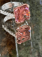 Pink Tourmaline and Diamond Ring - ForeverJewels Design Studio 8