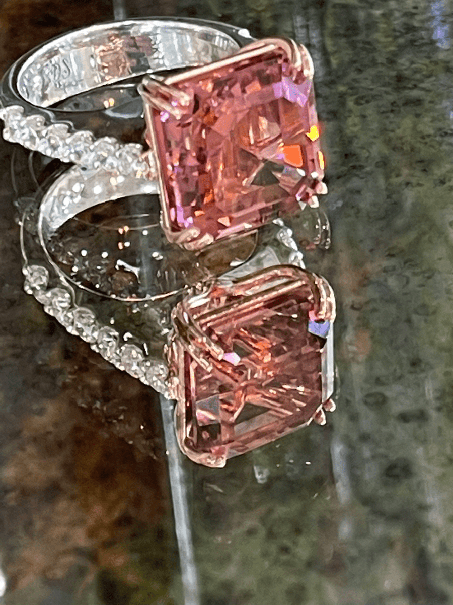 Pink Tourmaline and Diamond Ring - ForeverJewels Design Studio 8