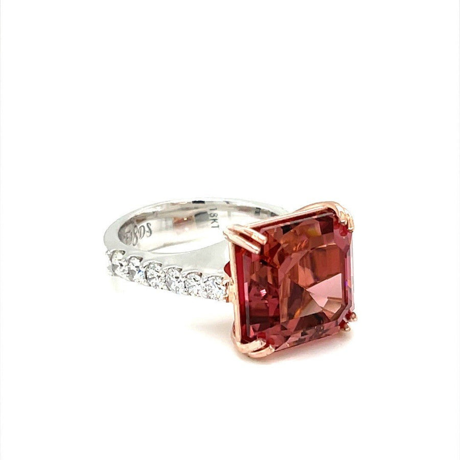 Pink Tourmaline and Diamond Ring - ForeverJewels Design Studio 8