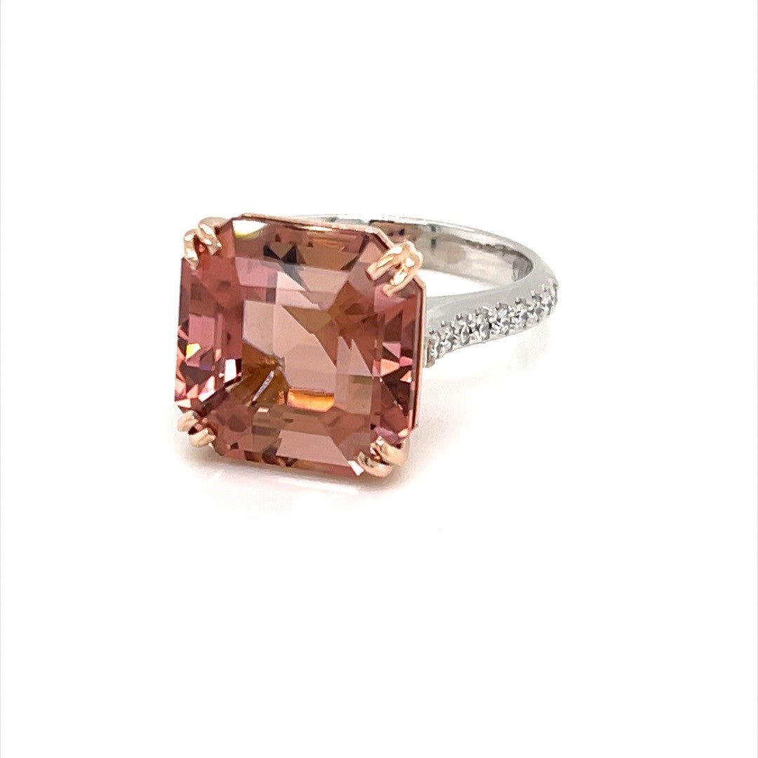 Pink Tourmaline and Diamond Ring - ForeverJewels Design Studio 8