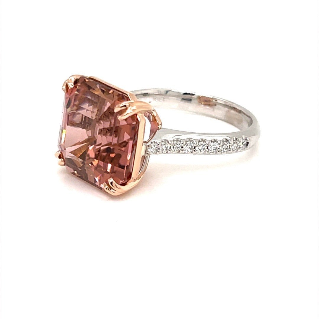 Pink Tourmaline and Diamond Ring - ForeverJewels Design Studio 8