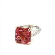 Pink Tourmaline and Diamond Ring - ForeverJewels Design Studio 8