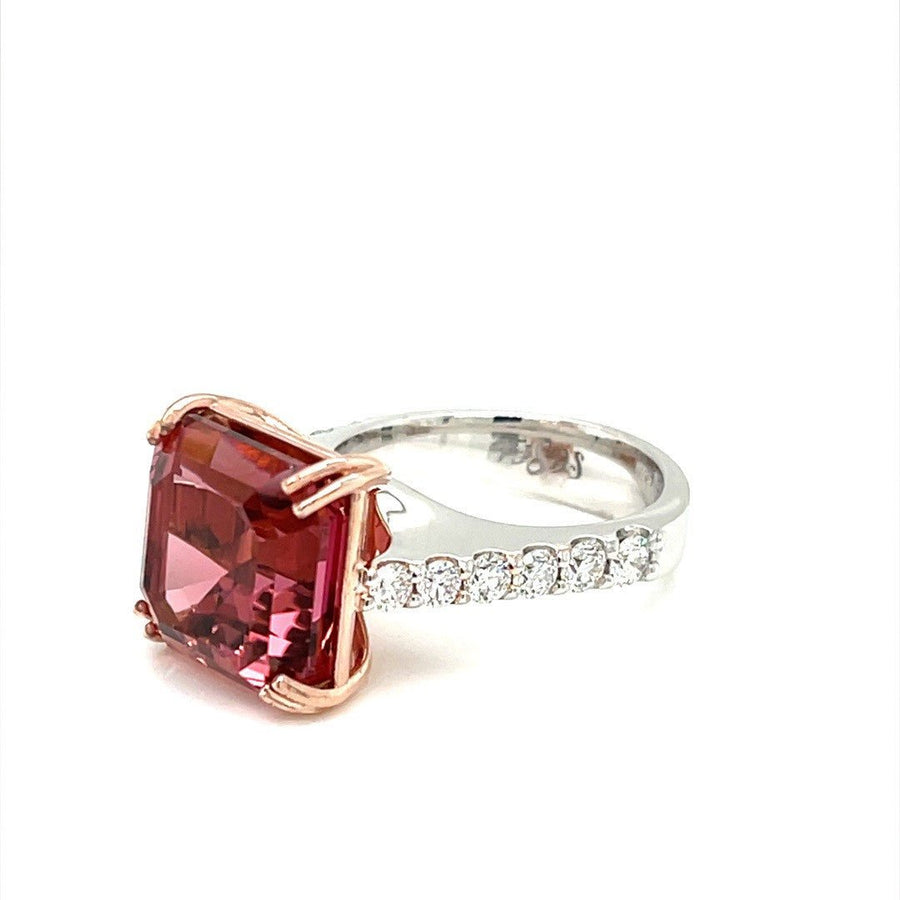 Pink Tourmaline and Diamond Ring - ForeverJewels Design Studio 8