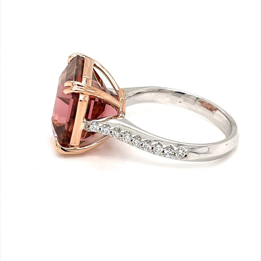 Pink Tourmaline and Diamond Ring - ForeverJewels Design Studio 8