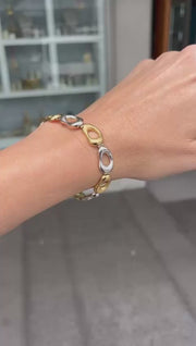 Two tone 18k gold Bracelet