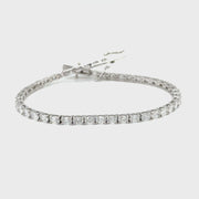 Oval shaped lab Diamond Tennis bracelet