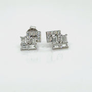 Diamond Studs in 18k white gold