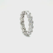 Platinum Trillion Diamond Eternity Ring