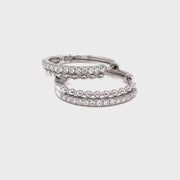 Diamond Hoop Earrings