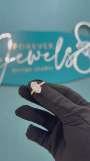 3.20ct Oval Diamond Solitaire Engagement Ring