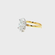 3.20ct Oval Diamond Solitaire Engagement Ring
