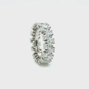 Pear Shaped diamond Eternity Ring