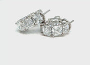Asscher Cut Lab Diamond Huggies – 10.65ct TW