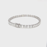 Emerald cut Diamond Tennis bracelet
