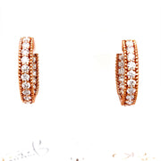 Rose gold Diamond Hoops - ForeverJewels Design Studio 8