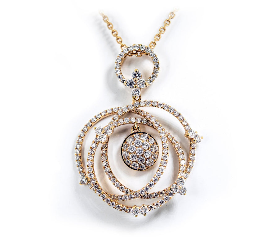 Rose Gold Diamond Pendant - ForeverJewels Design Studio 8