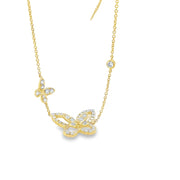 Rose gold Diamond set Butterfly Necklace - ForeverJewels Design Studio 8